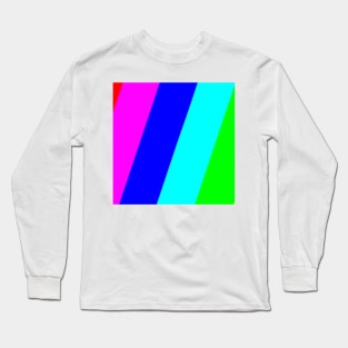 blue red green texture art Long Sleeve T-Shirt